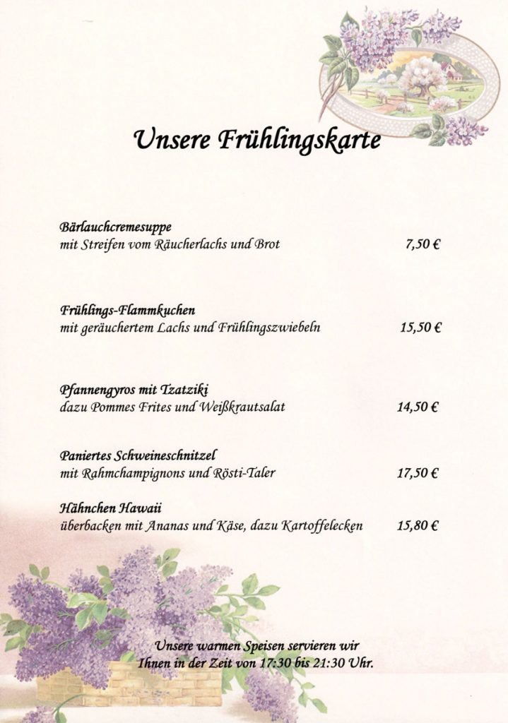 Le Bistro Frühjahrsangebot 2026