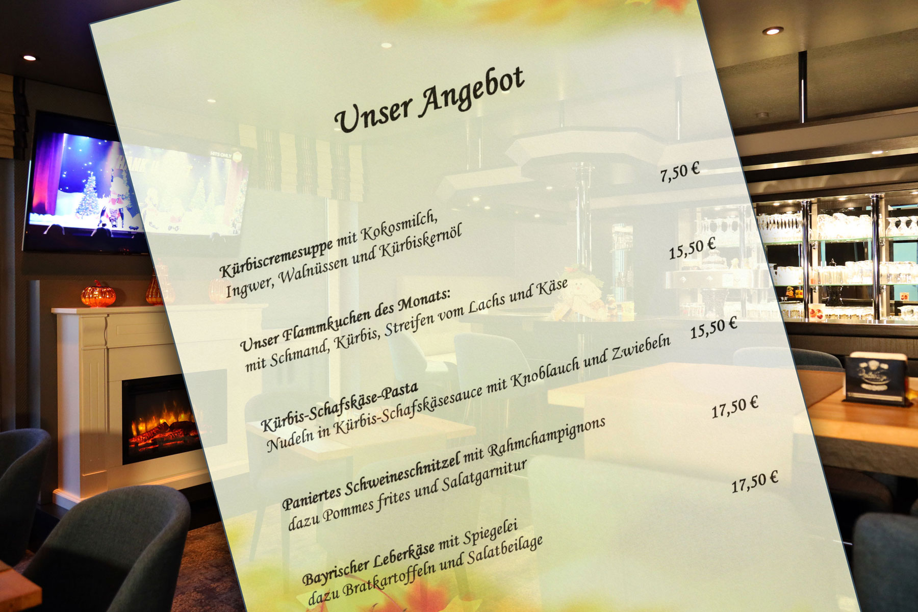 Sie betrachten gerade Unser Herbstangebot im „Le Bistro“